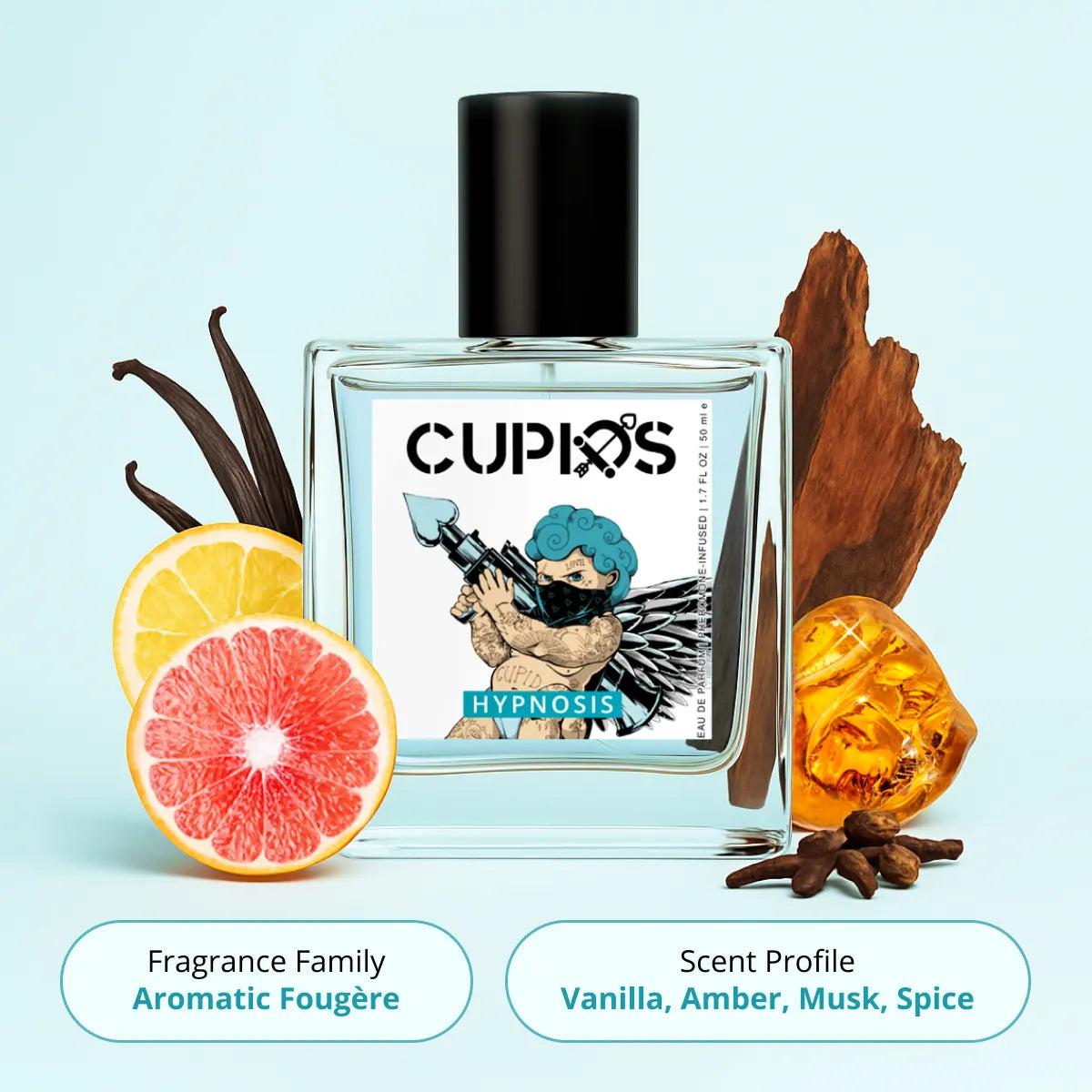 Cupids Hypnosis 2.0 Pheromone Men's Cologne: Magnetic Attraction & Confidence Boost